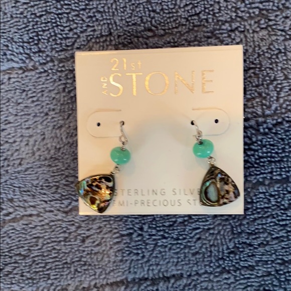 Sterling Silver Semiprecious earrings Bracelet - Picture 7 of 7